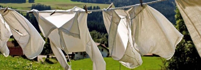 Ropa fresca por lavado ecológico